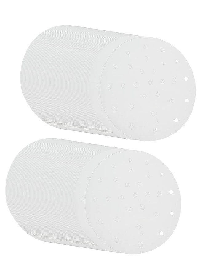 Cionyce 100 Pcs Dumpling Paper Bamboo Steamer Paper 8 Inch Steamer Basket Liners With Holes,Parchment Paper For Air Frying,Baking - Image 4